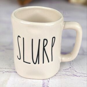 Rae Dunn SLURP Ceramic Espresso Mug - (See also DRINK, GULP & SIP Mugs)